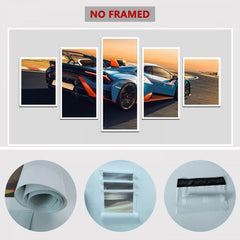 Sports Car Canvas Wall Arts Living Room Decor Modern Racing Car Pictures