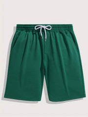 Men's Breathable Comfy Drawstring Shorts for Summer Gym Workout
