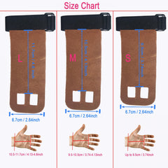 Leather Gymnastics Hand Grips 2 Holes For Men & Women