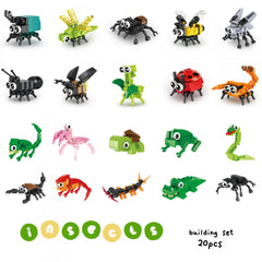 20pcs Insects Building Set ABS Mertial Perfect Party Favor
