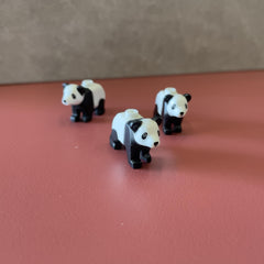 3 Panda MOC Accessories Gift for DIY Enthusiasts, Ages 6-8, ABS Material