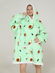 Family Matching Hooded Flannel Robes for Kids & Adults