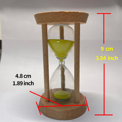 3 Minute Wooden Sand Clock - Fun Gift for Kids & Home Decor