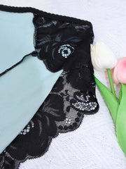 5 Pack Plus Size Lace Seamless Comfort Soft Panties Set