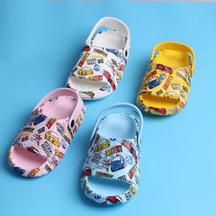 Boys Cartoon Car Garden Shoes Lightweight Anti Slip Sandals