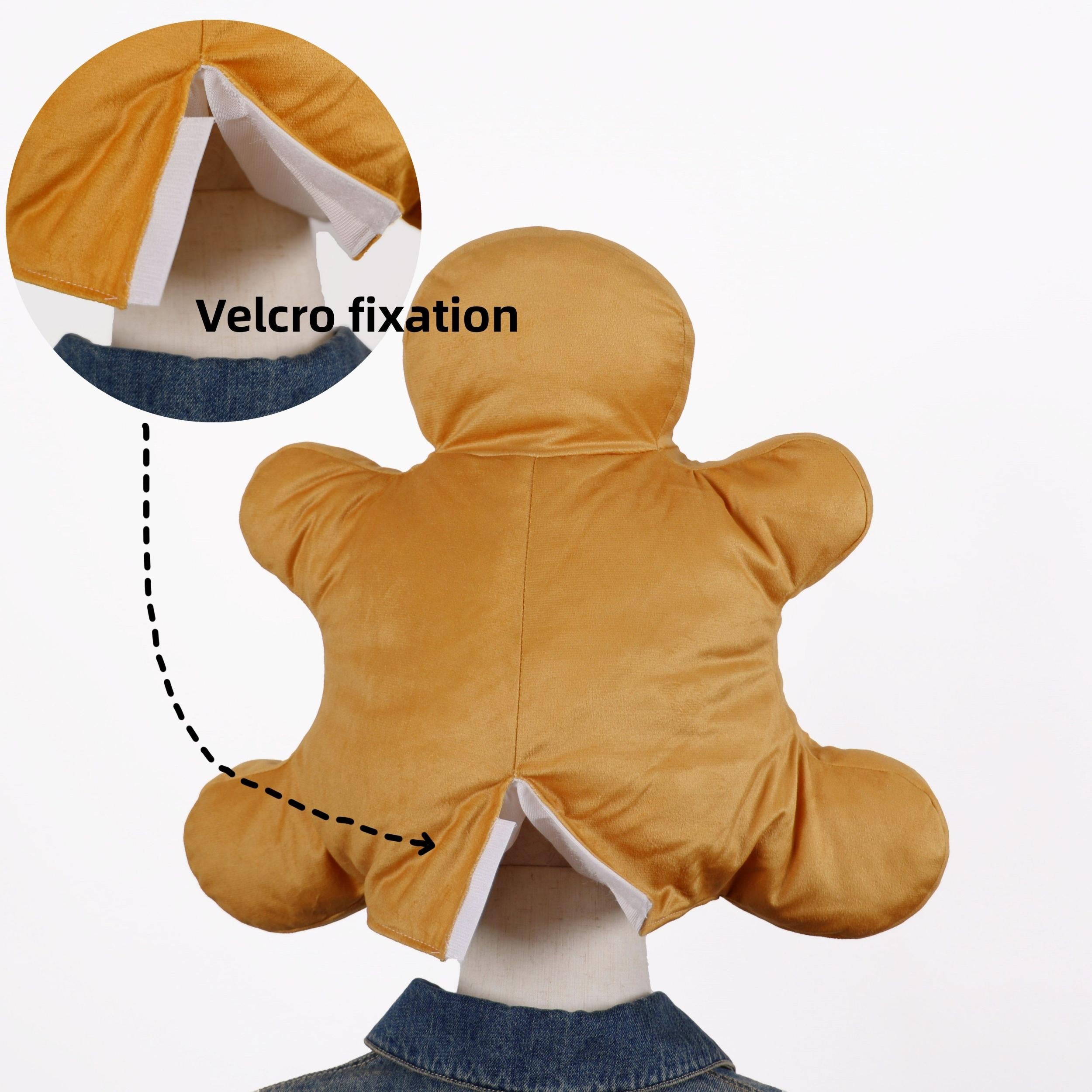 Christmas Gingerbread Man Hat Funny Cartoon Doll for Party Costume Decoration