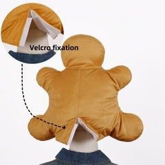 Christmas Gingerbread Man Hat Funny Cartoon Doll for Party Costume Decoration