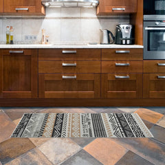 Bohemian Striped Printed Runner Rugs Moroccan Kitchen Floor Mat