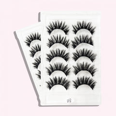 5 Pairs Thick Curling False Eyelashes Stage Makeup Double Eyes Flying Style
