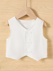 Boys Baptism Dress Little Gentleman Outfit 3pcs Set