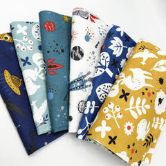 6pcs Soft Cotton Printed Fabric Plant Twill Sheet DIY Patchwork