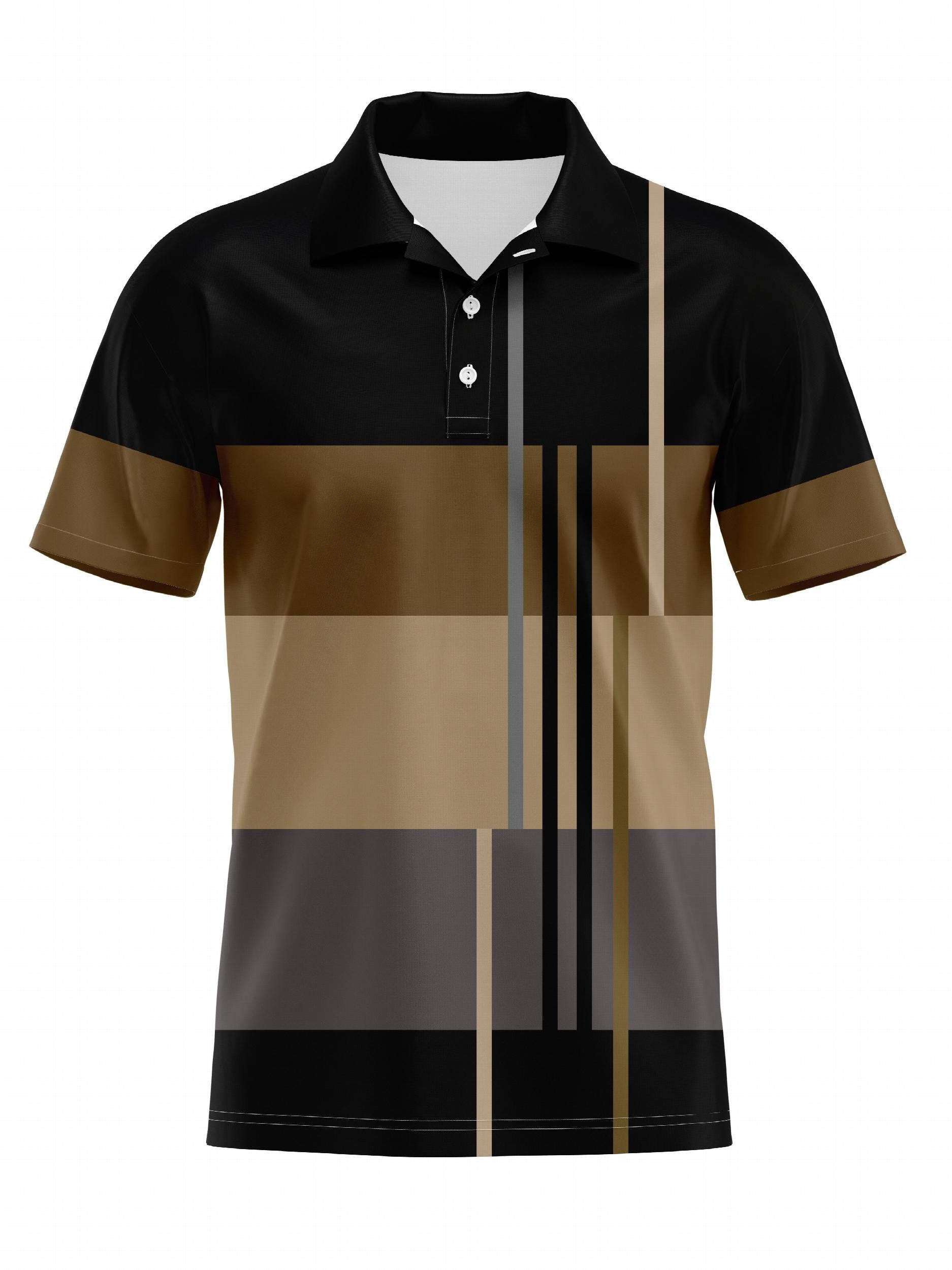 Men's Casual Short Sleeve 1 4 Button Shirt Fitness Training