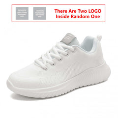 Breathable Solid Women's Walking Shoes Lace Casual Sneakers