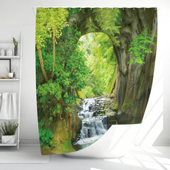 Stylish Forest Pattern Shower Curtain - Waterproof & Mildew Proof