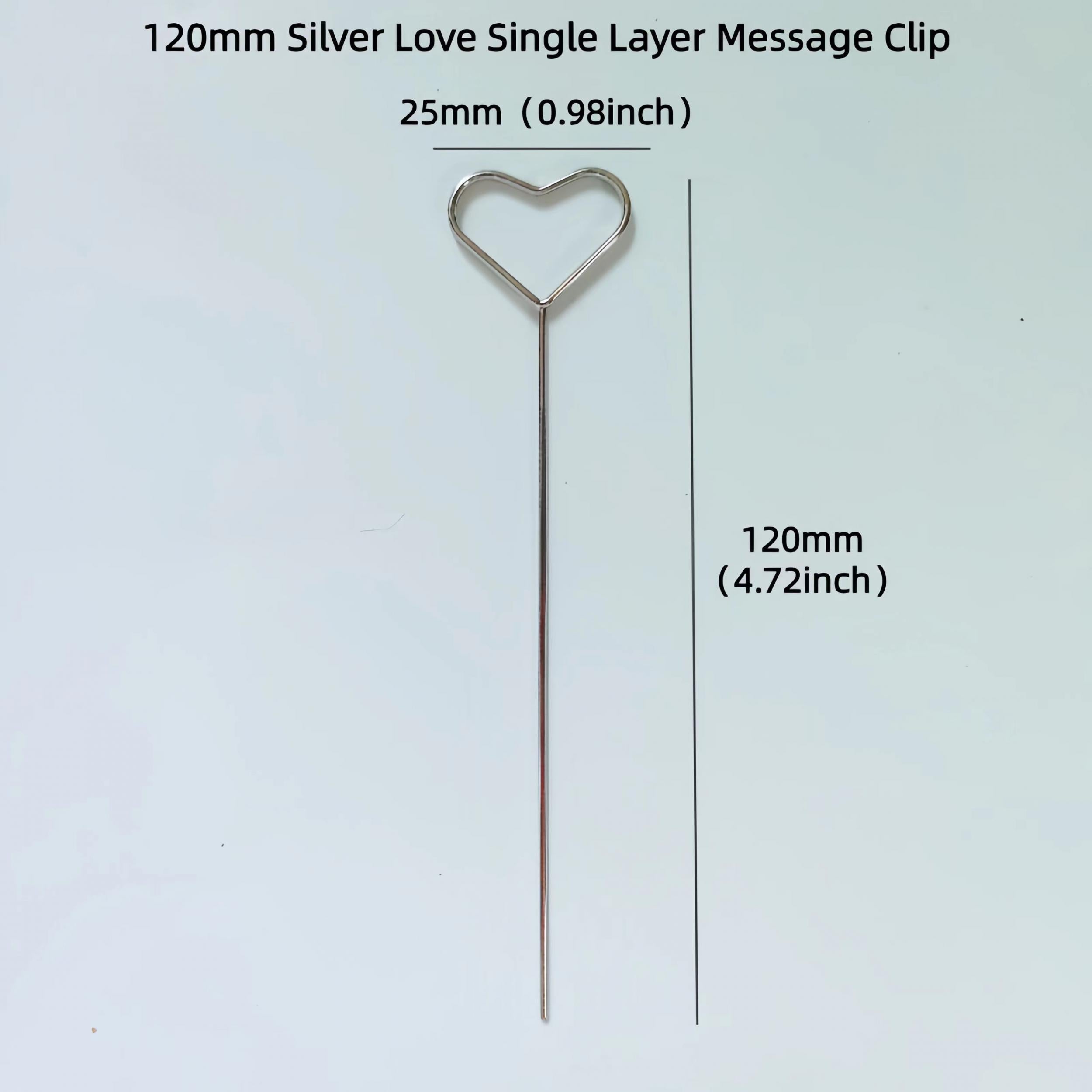 10pcs 120mm Steel Wire Clip Variety Diy Message Clip