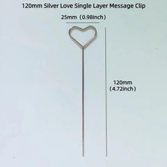 10pcs 120mm Steel Wire Clip Variety Diy Message Clip