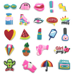 23pcs Beauty Shoe Charms Birthday Party Favors