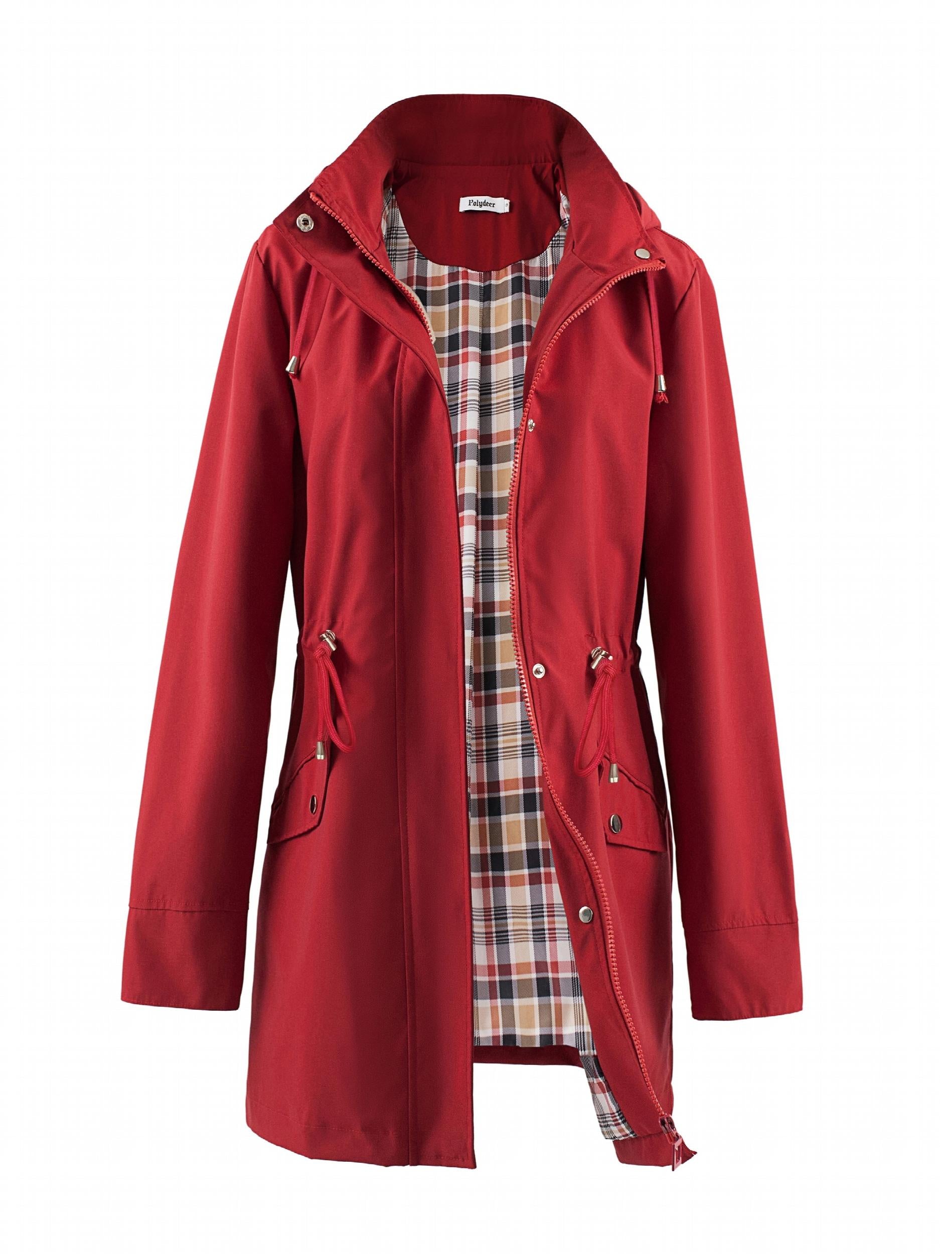 Hooded Zip Up Coat Casual Long Sleeve Coat For Fall & Winter