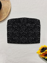 Sequin Decor Crop Tube Top Bandeau for Summer