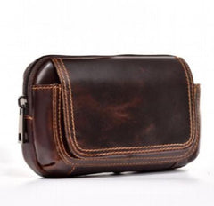 Leather Waist Packs Men Women Small Waist Bag 5.5 inch Waist Belt Pack 6 inch Ph