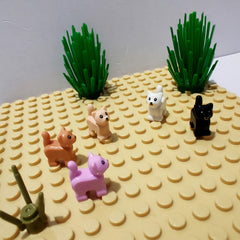 Cat & Small Animal Blocks Set - Fun Farm Playset for Ages 6