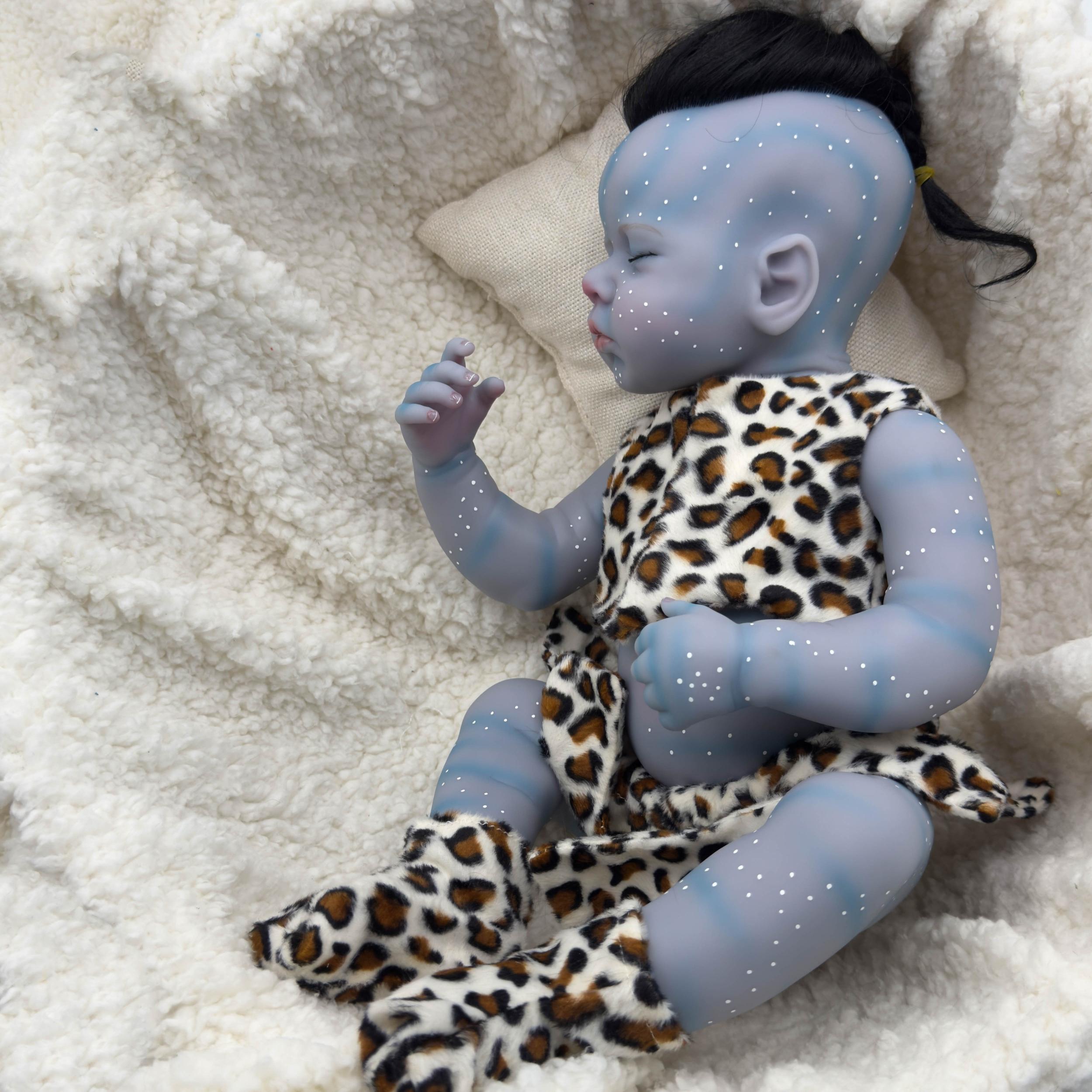 Fairy Boy Reborn Doll with Leopard Outfit & Accessories