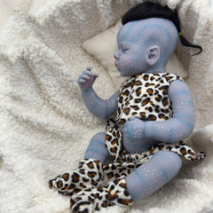 Fairy Boy Reborn Doll with Leopard Outfit & Accessories