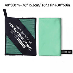2pcs Microfiber Travel Towel Lightweight Quick Dry Beach Towels Camping Gym Swim