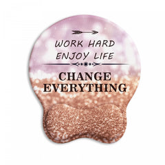 Ergonomic Memory Cotton Mouse Pad With Wrist Rest