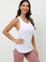 Women's Summer Tops Solid Running Casual Sports Tank Top