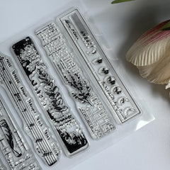 Animal Background Clear Stamps for Card Making and Scrapbooking