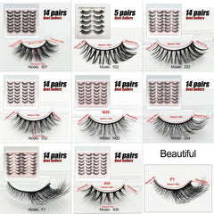 3D Cat Eye False Eyelashes Fluffy Natural Makeup