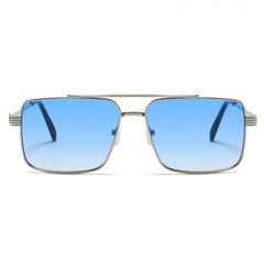European American Men's Rectangular Sunglasses Vintage Double Bridge Glasses