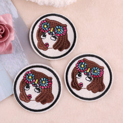 3pcs Embroidery Stroke Beauty Patches For Girls DIY Ironing