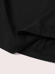 Solid Elastic Side Ruched Tie Maxi Cargo Skirt