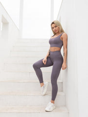 Yoga Sets Top & High Waist Leggings Women's Activewear