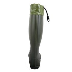 Waterproof PVC Round Toe Flat Rain Boots Lightweight Comfortable