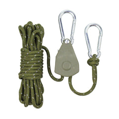 Outdoor Camping Canopy Wind Rope With Pulley Reflective Tent Rope