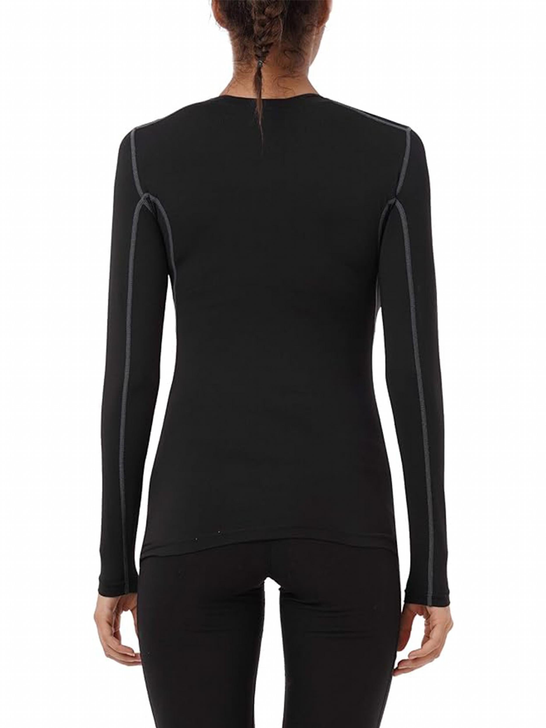 3pcs Solid Round Neck Sports Top Long Sleeve Yoga T-shirt