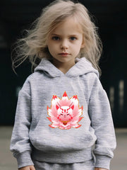 Fox Fairy Print 2pcs Girls Outfits For Sports Spring Fall Outdoor Gift