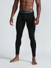 Men's Quick Dry Compression Leggings for Outdoor Running