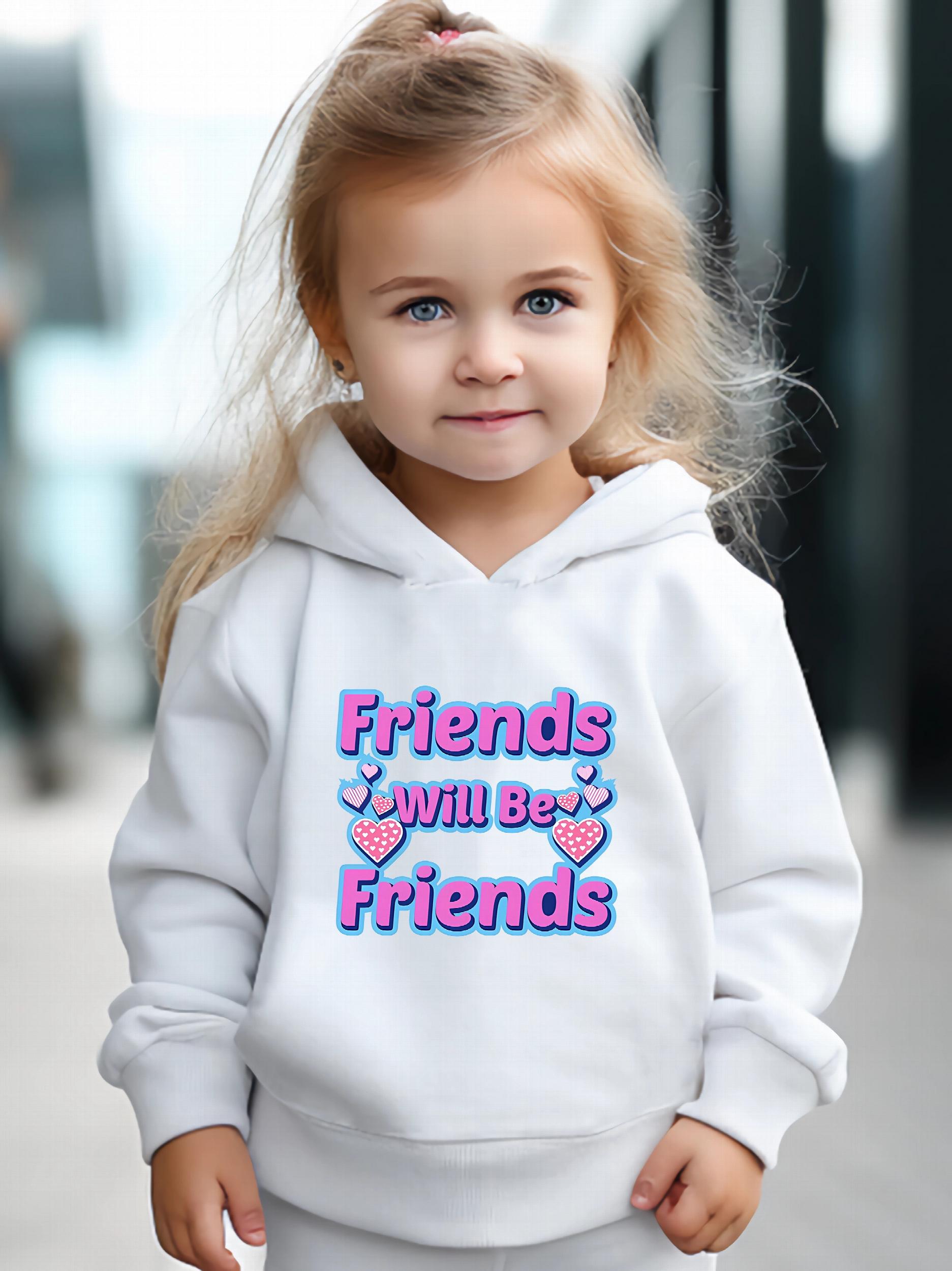 Pattern Long Sleeve Hooded Sweatshirt for Girls