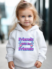 Pattern Long Sleeve Hooded Sweatshirt for Girls