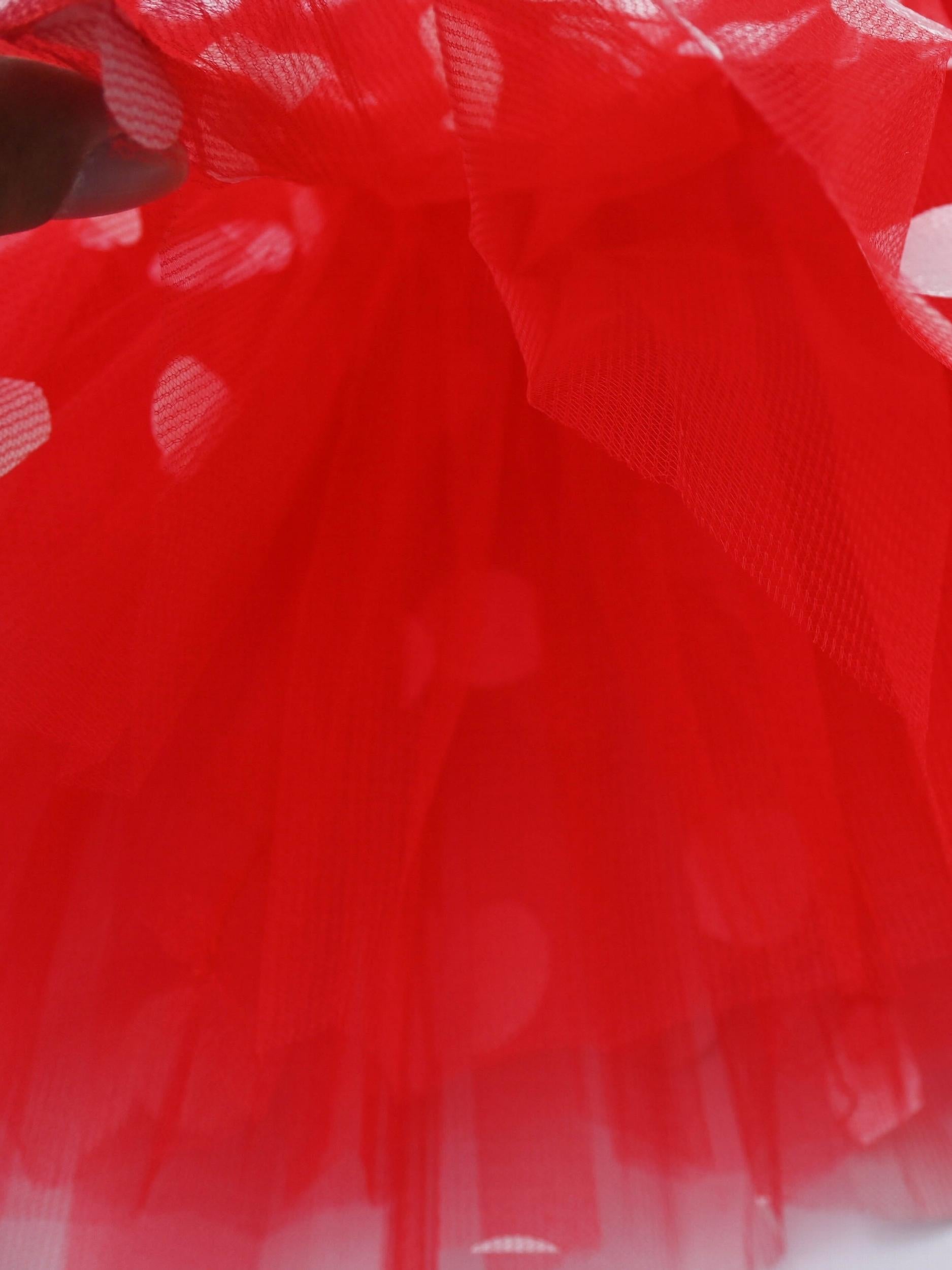 Children's Polka Dots Tutu Skirt Set with Headband