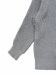 Cable Knit Sweater Women's Mock Neck Pullover Jumper