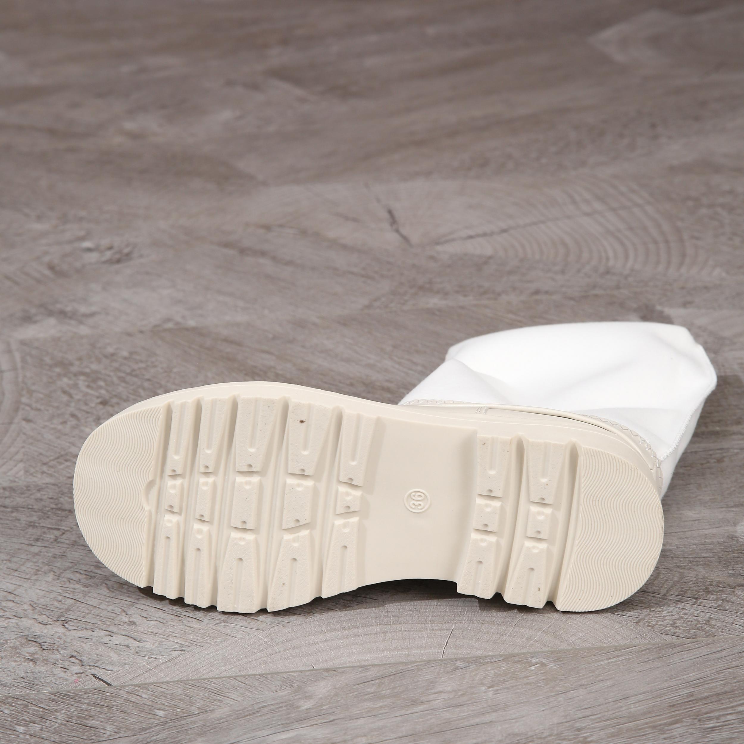 Women's Knee High Platform Stretch Pull On Boots