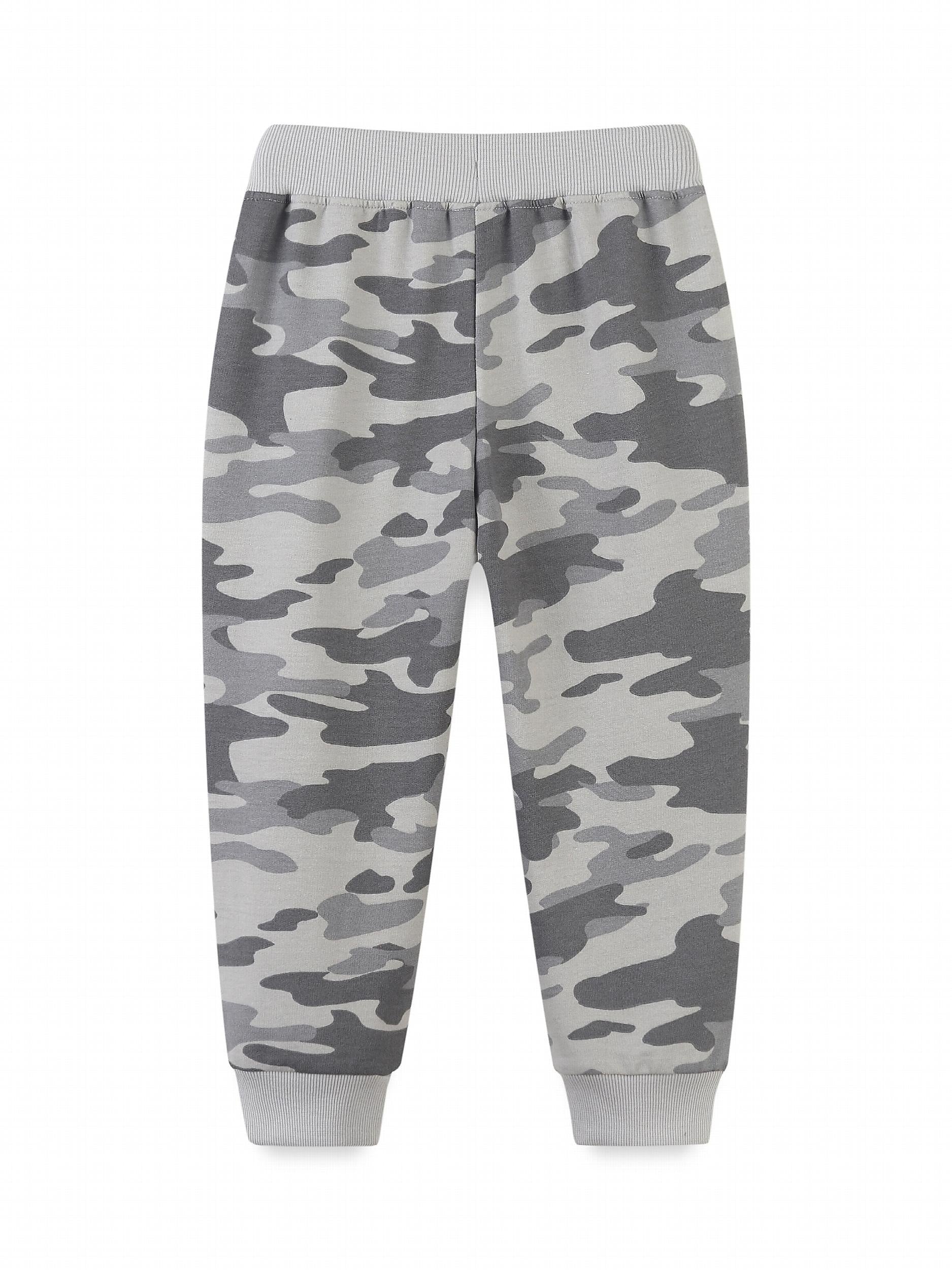 Boys Camo Active Sweatpants Breathable Jogger Sports Pants
