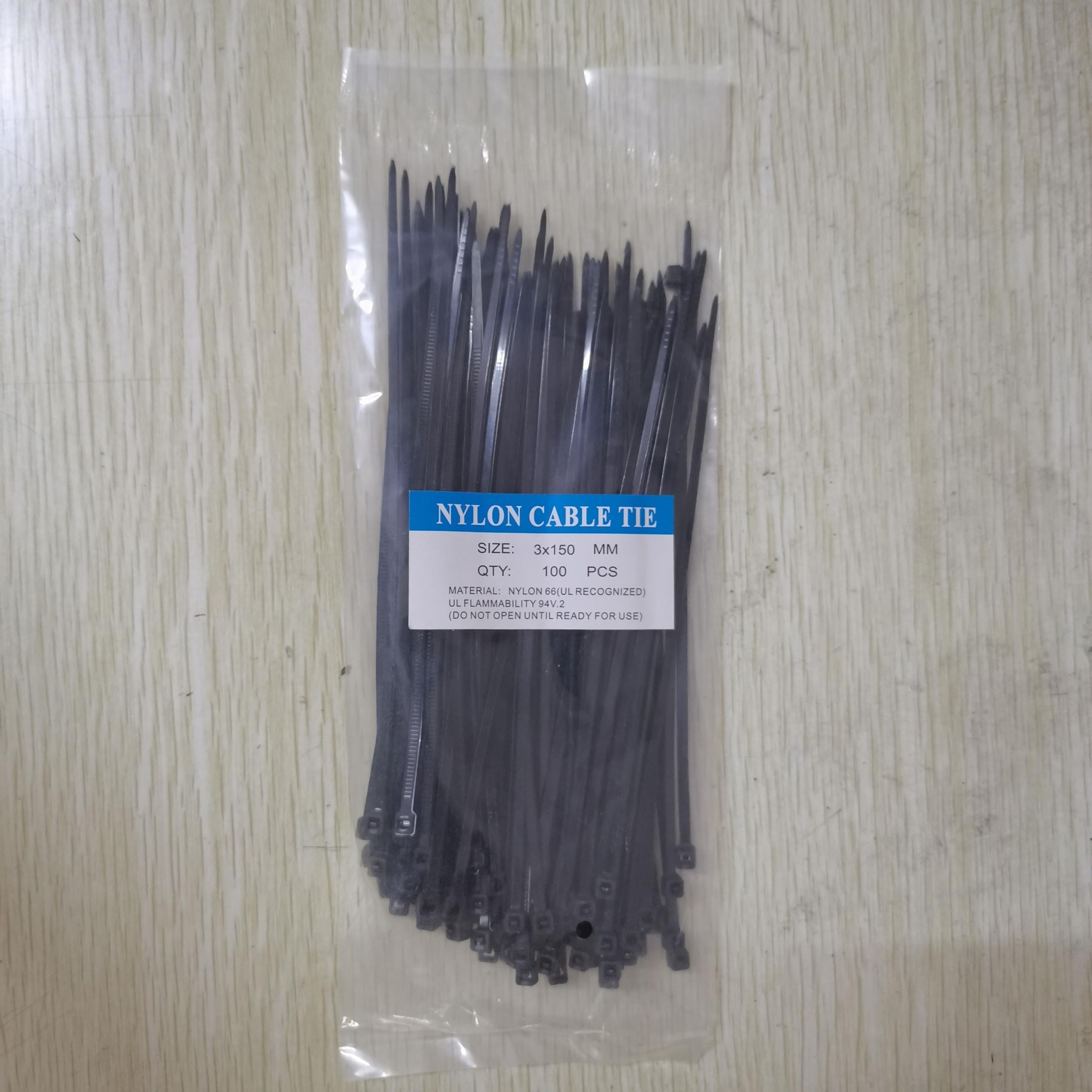 100pcs 2.49 15.01 cm Nylon Strap Self-locking Cable Tie