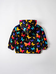 Baby Cartoon Hooded Jacket Fleece Lined Zip Coat