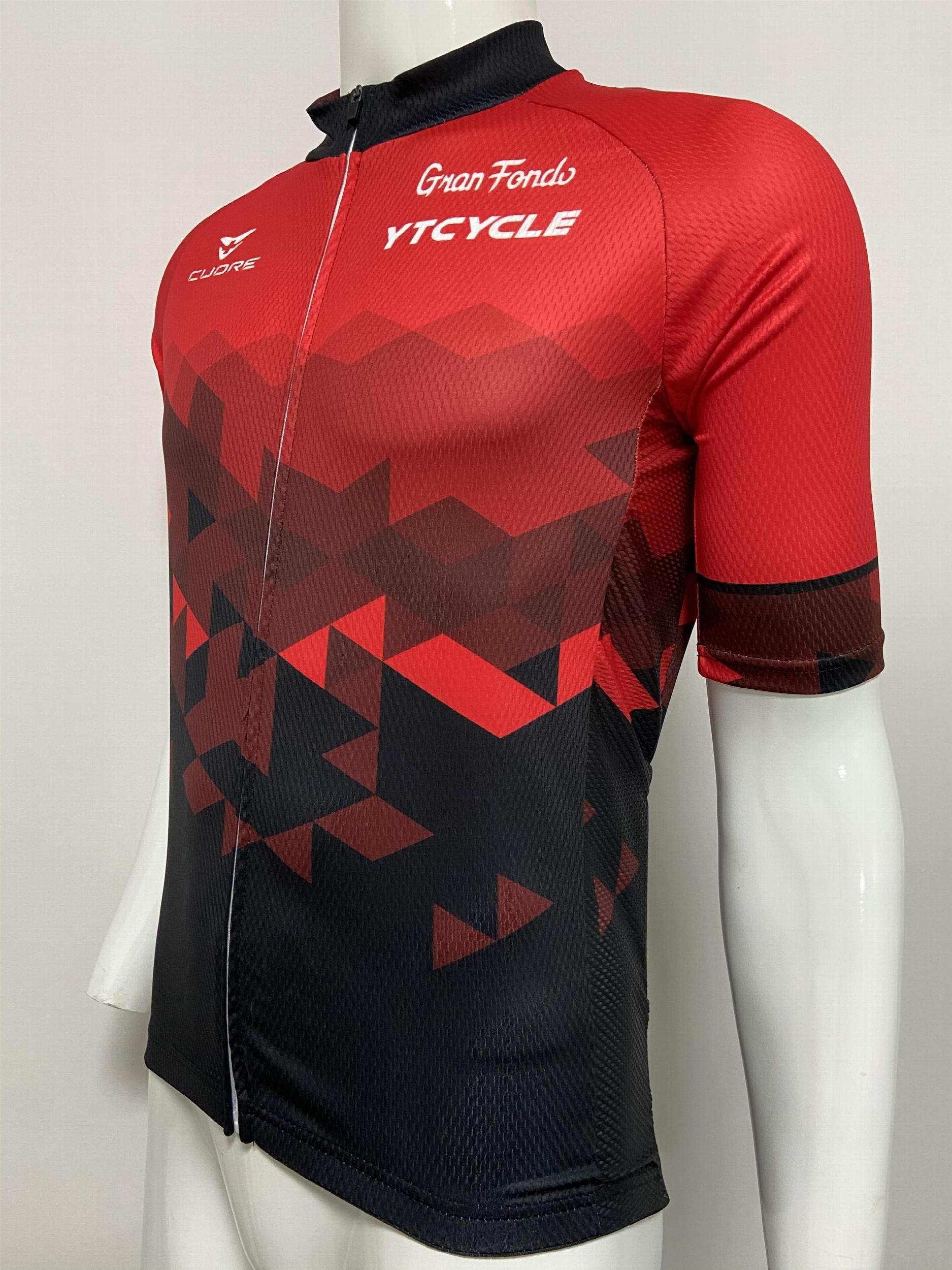 YTCYCLE Men's Geometric Pattern Short Sleeve Cycling Jersey